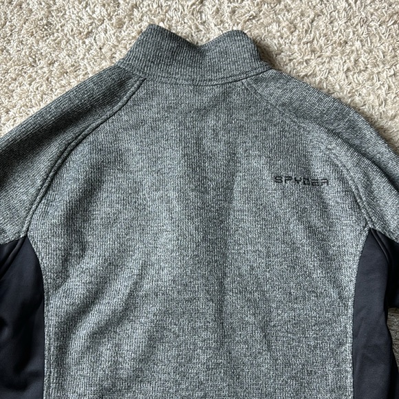 EUC Men’s SPYDER BOUNDLESS Gray/Black 1/2-ZIP MID WEIGHT CORE SWEATER Size XL - Picture 12 of 13